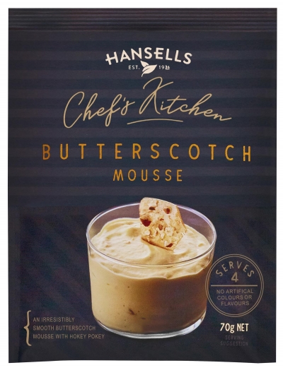 Hansells Butterscotch Mousse Mix 70g