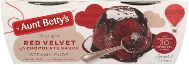 Aunt Betty's Pudding Red Velvet 2 Pack 190g