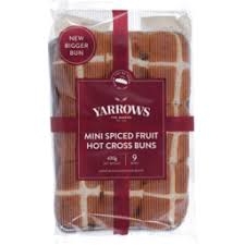 Yarrow Mini Easter Buns Fruit 430g