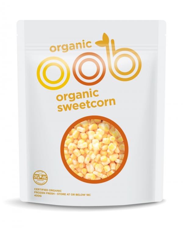 Oob Organic Frozen Sweet Corn 400g