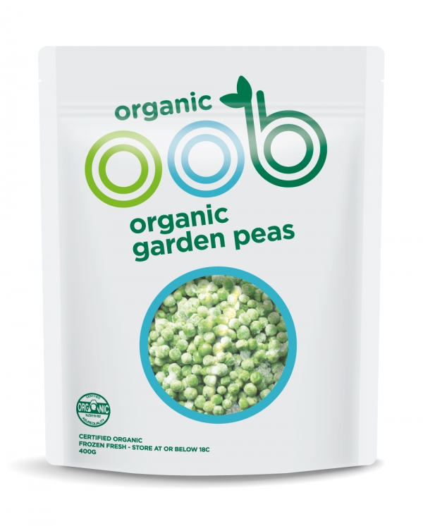 Oob Organic Frozen Peas 400g