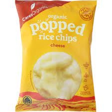 Ceres Organics Popped Rice Chips Cheese 100g