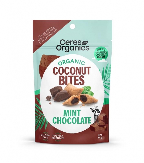 Ceres Organics Coconut Bites Mint Chocolate 60g