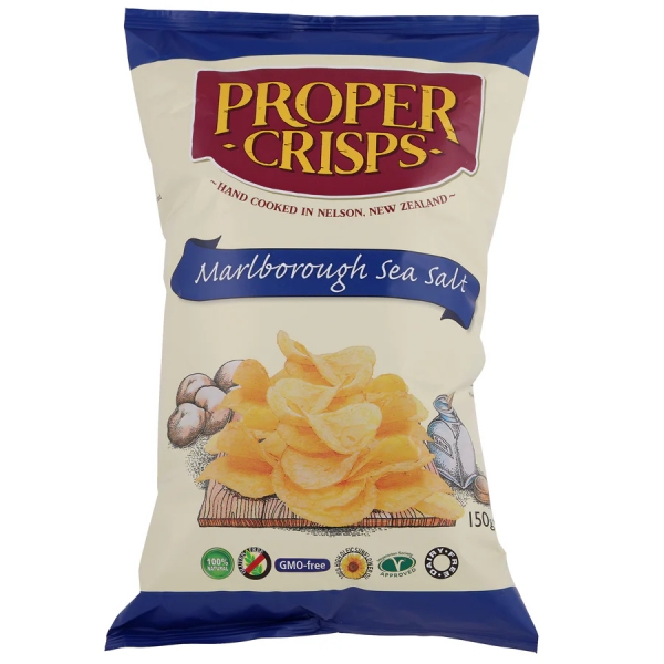 Proper Crisps Marlborough Sea Salt 150g