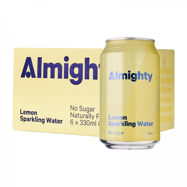 Almighty Sparkling Water Lemon 6 x 330ml