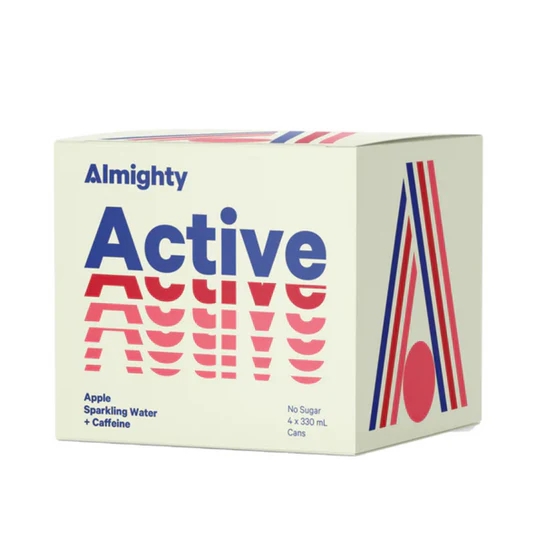 Almighty Sparkling Water Active Apple 4 x 330ml