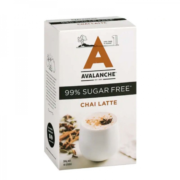 Avalanche 99% Sugar Free Chai Latte Sachets 10 Pack