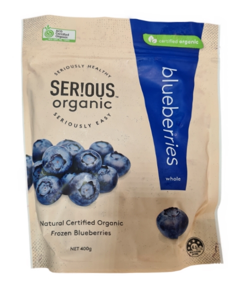 Serious Organic Frozen Blueberries 400g