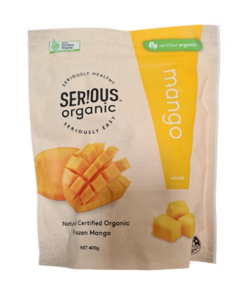 Serious Organic Frozen Mango 400g