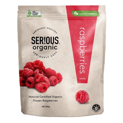 Serious Organic Frozen Raspberries 400g