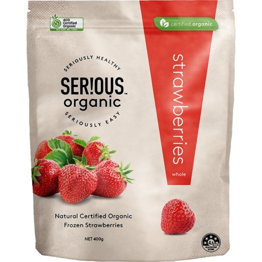 Serious Organic Frozen Strawberries 400g