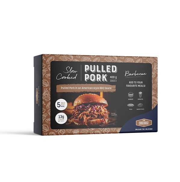 The Cookhouse Slow Cooked Pulled Pork Barbecue 400g