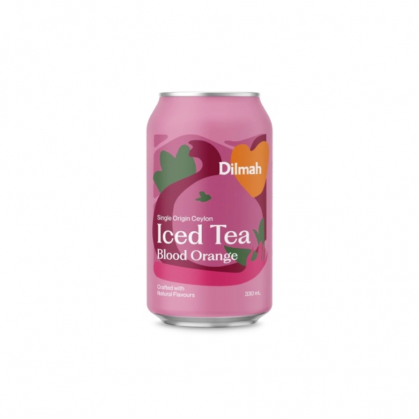 Dilmah Iced Tea Blood Orange 330ml Can