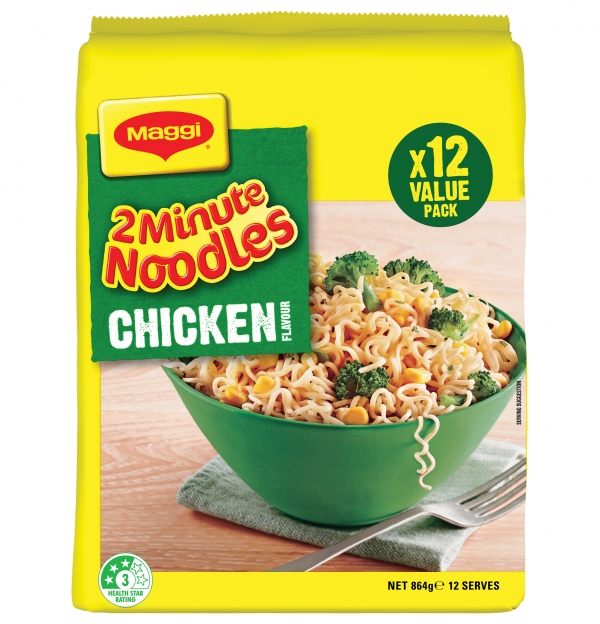 Maggi 2 Minute Noodles Chicken 12 Pack 864g