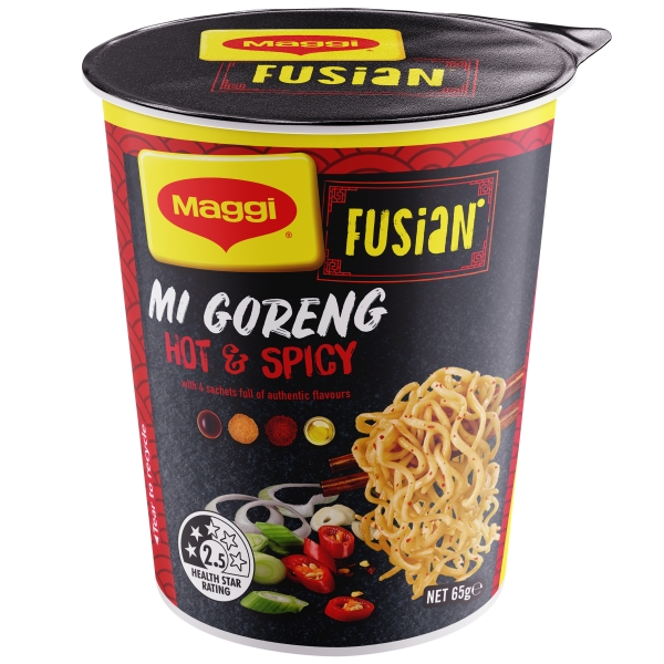 Maggi Cup Noodle Fusion Mi Goreng Hot & Spicy 65g