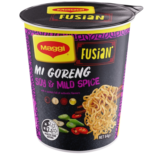 Maggi Cup Noodle Cup Fusian Soy Mild Spice 64g