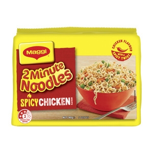 Maggi 2 Minute Noodles Spicy Chicken 5 Pack 380g