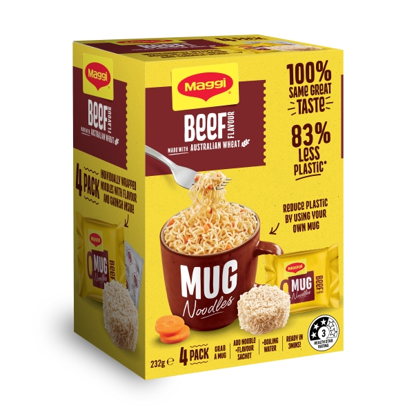 Maggi Mug Noodles Beef 5 Pack 232g