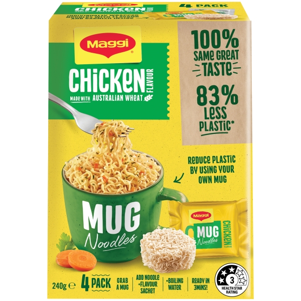 Maggi Mug Noodles Chicken 5 Pack 240g