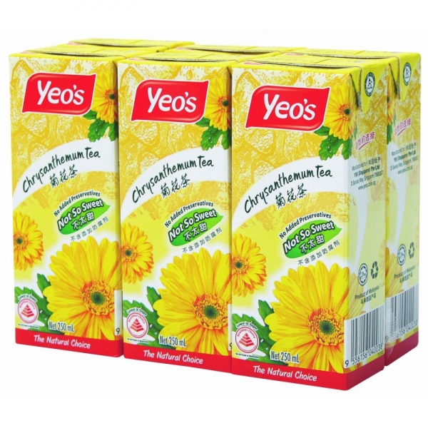 Yeo's Chrysanthemum Tea 6 Pack 250ml