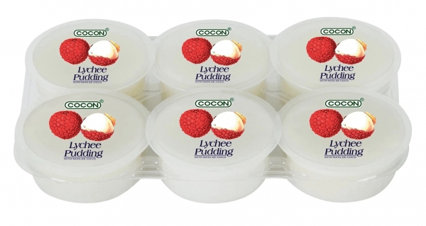 Cocon Nata Puddings Lychee 6 Pack 480g