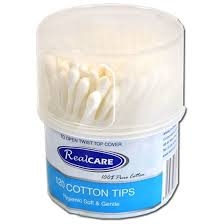 Real Care Cotton Tips Twist Top 120 Pack